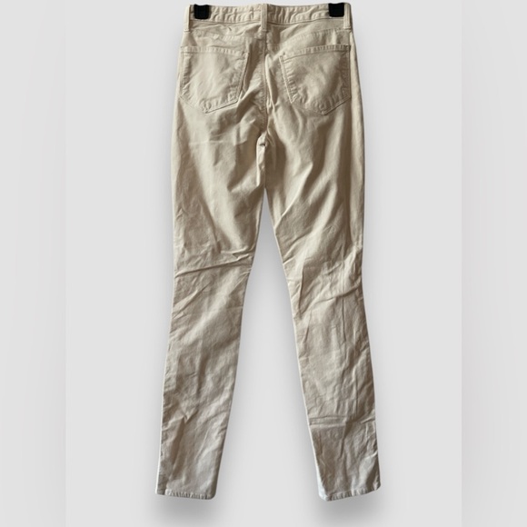 L'AGENCE Jyothi Velvet High Rise Split-Ankle Jeans Champagne Womens Sz 25 NWOT - Picture 7 of 10